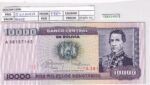 CRBX1480 BILLETE BOLIVIA 10000 BOLVIANOS 1984 SIN CIRCULAR