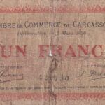 CRBX1456 BILLETE FRANCIA CARCASSONNE 1 FRANCO USADO