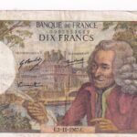 CRBX1463 BILLETE FRANCIA 10 FRANCOS 1967 BC