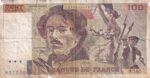 CRBX1471 BILLETE FRANCIA 100 FRANCOS 1990 USADO CON ROTURAS
