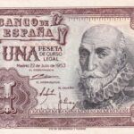 CRBS0398 BILLETE ESPAÑA 1 PESETAS 1953 SIN SERIE SC-