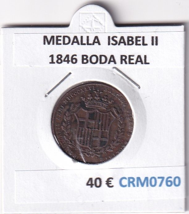 imagen-13-27451.jpg CRM0760 MEDALLA ESPAÑA ISABEL II 1846 BODA REAL - Imagen 1