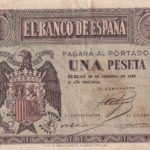 CRBS2364 BILLETE ESPAÑA 1 PESETA 1938 FEBRERO SERIE E BC+