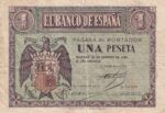 CRBS2365 BILLETE ESPAÑA 1 PESETA 1938 FEBRERO SERIE E MBC-