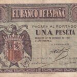 CRBS2367 BILLETE ESPAÑA 1 PESETA 1938 FEBRERO SERIE E BC