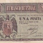 CRBS2370 BILLETE ESPAÑA 1 PESETA 1938 FEBRERO SERIE E MBC+