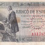 CRBS2396 BILLETE ESPAÑA 5 PESETAS 1945 SERIE A MBC