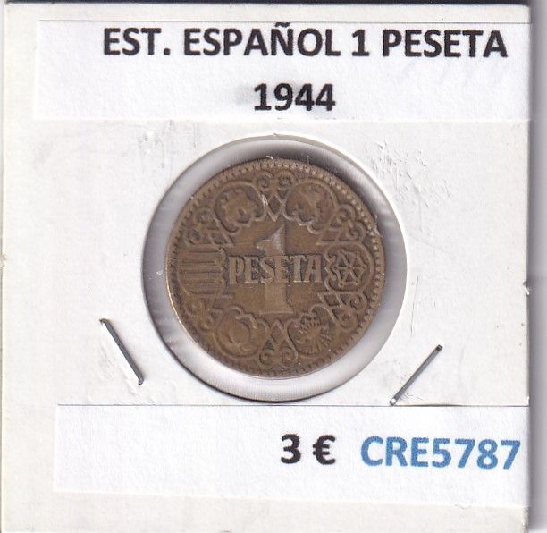 imagen-13-27676.jpg CRE5787 MONEDA ESTADO ESPAÑOL 1 PESETA 1944 - Imagen 1