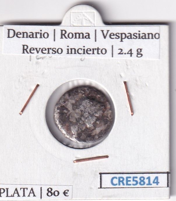 imagen-13-27751.jpg CRE5814 MONEDA ROMANA DENARIO VESPASIANO DESCRIPCION EN FOTO - Imagen 1