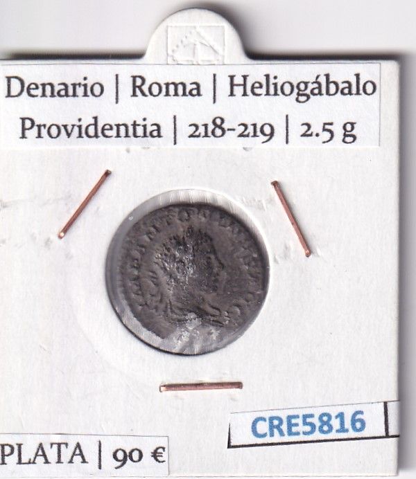 imagen-13-27753.jpg CRE5816 MONEDA ROMANA DENARIO HELIOGABALO VER DESCRIPCION EN FOTO - Imagen 1