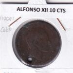 CRE5827 MONEDA ESPAÑA ALFONSO XII 10 CENTIMOS COBRE