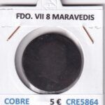 CRE5864 MONEDA ESPAÑA FERNANDO VII 8 MARAVEDIS  COBRE