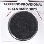CRE5936 MONEDA ESPAÑA GOBIERNO PROVISIONAL 10 CENTIMOS 1870 COBRE