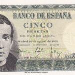 CRBS1263  BILLETE ESPAÑA 5 PESETAS 1951 SIN CIRCULAR