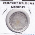 CRE5988 MONEDA ESPAÑA CARLOS III 2 REALES 1788 MADRID PJ PLATA
