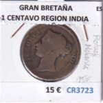 CR3723 MONEDA GRAN BRETAÑA 1 CENTAVO ESTRECHOS MALAYOS