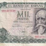 CRBS2681 BILLETE ESPAÑA 1000 PESETAS 1971 SERIE 9B BC+