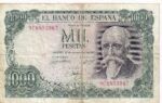 CRBS2682 BILLETE ESPAÑA 1000 PESETAS 1971 SERIE 9C MC