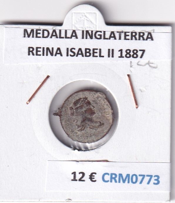 imagen-13-28206.jpg CRM0773 MEDALLA INGLATERRA REINA ISABEL II 1887 - Imagen 1