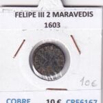 CRE6167 MONEDA ESPAÑA FELIPE III 2 MARAVEDIS 1603 COBRE