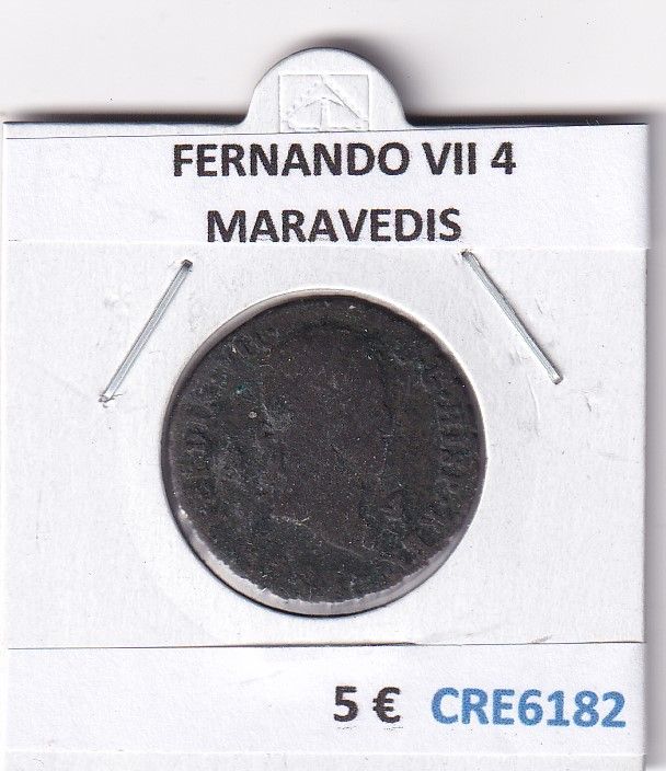 imagen-13-28255.jpg CRE6182 MONEDA ESPAÑA FERNANDO VII 4 MARAVEDIS - Imagen 1