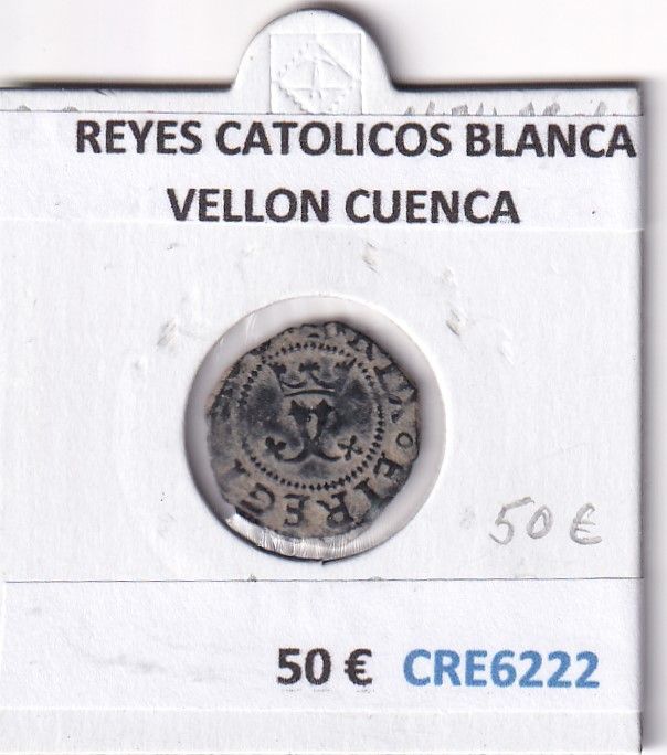 imagen-13-28294.jpg CRE6222 MONEDA ESPAÑA REYES CATOLICOS BLANCA VELLON CUENCA - Imagen 1