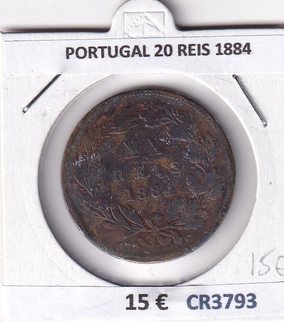 imagen-13-28353.jpg CR3793 MONEDA PORTUGAL 20 REIS 1884 - Imagen 1