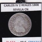 CRE6313 MONEDA ESPAÑA CARLOS IV 2 REALES 1808 SEVILLA CN PLATA