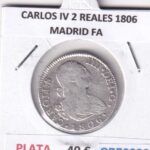CRE6628 MONEDA ESPAÑA CARLOS IV 2 REALES 1806 MADRID FA PLATA