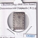 CR3897 MONEDA JAPON 1 BU EDO 1859-1868 (ERA ANSEI) PLATA