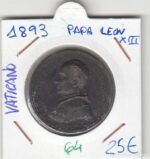 MEDALLA VATICANO 1893 PAPA LEÓN XIII