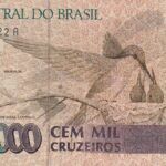 CRBX1583 BILLETE BRASIL 100000 CRUZEIROS BC