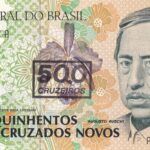 CRBX1588 BILLETE BRASIL 500 NOVOS CRUZEIROS SIN CIRCULAR
