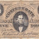 CRBX0334 BILLETE EEUU FALSO  5 DOLARES 1861  BC