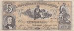 CRBX0335 BILLETE EEUU FALSO  5 DOLARES 1861  BC