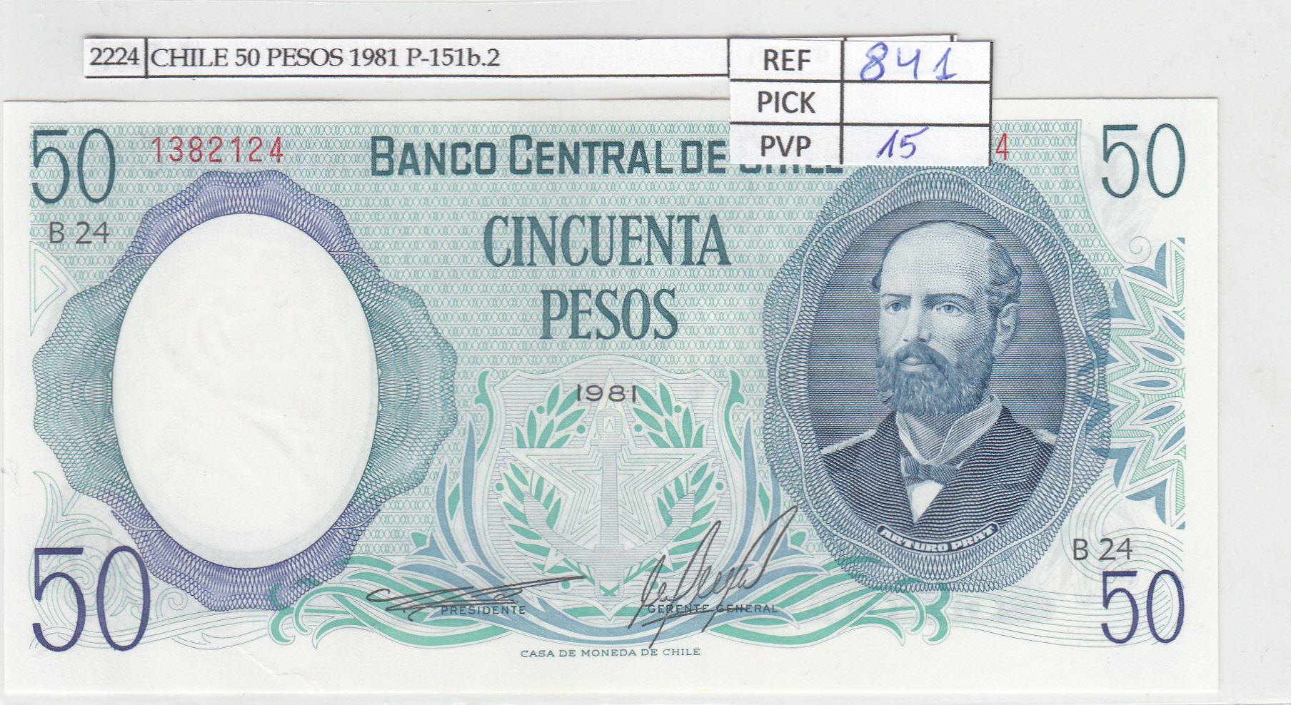 imagen-13-29129.jpg CRJ2224 BILLETE CHILE 50 PESOS 1981 P-151b.2 - Imagen 1
