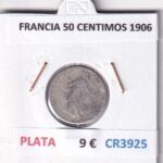 CR3925 MONEDA FRANCIA 50 CENTIMOS 1906 PLATA