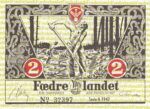 CRBX1628 BILLETE DINAMARCA 2 CORONAS (PROPAGANDA ALEMANA) 1942 SIN CIRCULAR