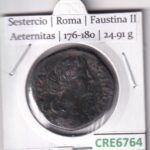 CRE6764 MONEDA ROMANA SESTERCIO ROMA VER DESCRIPCION EN FOTO