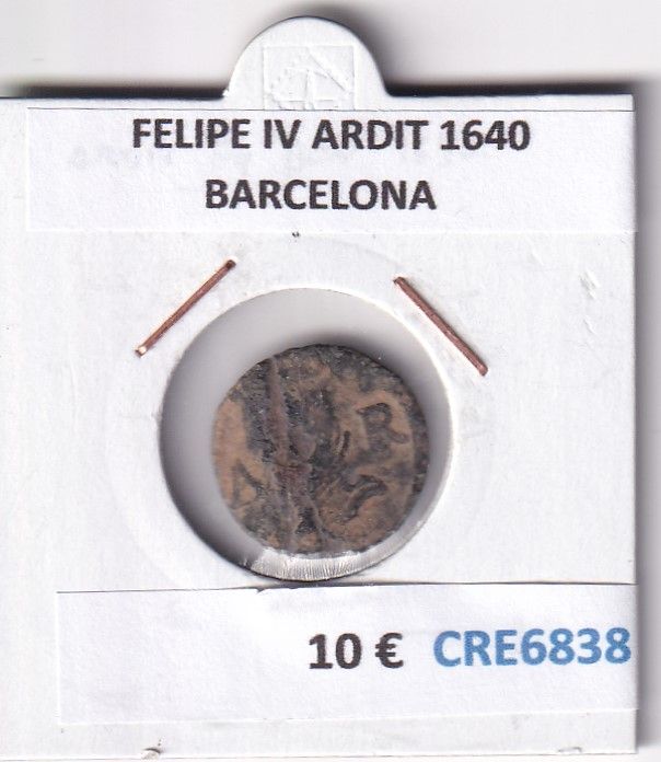imagen-13-29336.jpg CRE6838 MONEDA ESPAÑA FELIPE IV ARDIT 1640 BARCELONA - Imagen 1