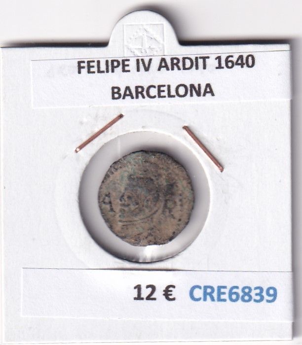 imagen-13-29337.jpg CRE6839 MONEDA ESPAÑA FELIPE IV ARDIT 1640 BARCELONA - Imagen 1