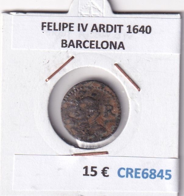 imagen-13-29343.jpg CRE6845 MONEDA ESPAÑA FELIPE IV ARDIT 1640 BARCELONA - Imagen 1