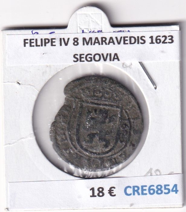 imagen-13-29352.jpg CRE6854 MONEDA ESPAÑA FELIPE IV 8 MARAVEDIS 1623 SEGOVIA - Imagen 1