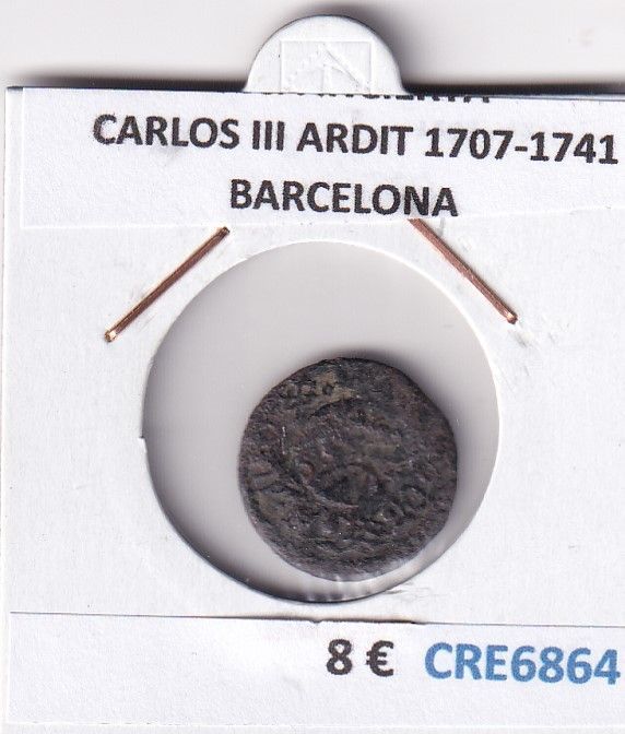 imagen-13-29362.jpg CRE6864 MONEDA ESPAÑA CARLOS III ARDIT 1707-1741 BARCELONA - Imagen 1