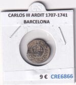 CRE6866 MONEDA ESPAÑA CARLOS III ARDIT 1707-1741 BARCELONA