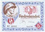 CRBX1626 BILLETE DINAMARCA 5 CORONAS (PROPAGANDA ALEMANA) 1942 SIN CIRCULAR