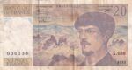 CRBX1652 BILLETE FRANCIA 20 FRANCOS 1993