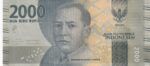 CRBX1661 BILLETE INDONESIA 2000 RUPIAS 2016 P-155 SIN CIRCULAR
