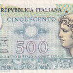 CRBX1692 BILLETE ITALIA 500 LIRAS MBC