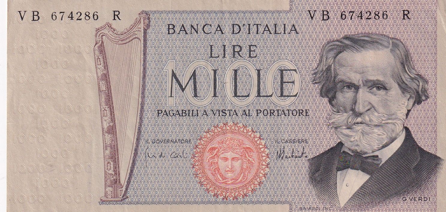 imagen-13-29443.jpg CRBX1695 BILLETE ITALIA 1000 LIRAS BC - Imagen 1